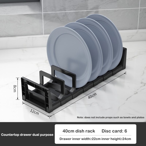 Metal køkkenredskaber grydelåg tallerkner tallerkener afløbsstativer Dish rack-40CM