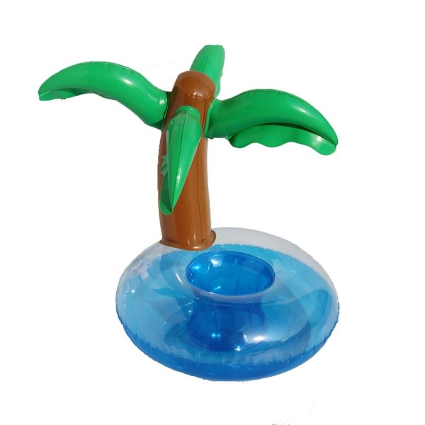 Vattenunderlägg Flytande Uppblåsbar Mugghållare Pool Dryck Float Toy brown donut