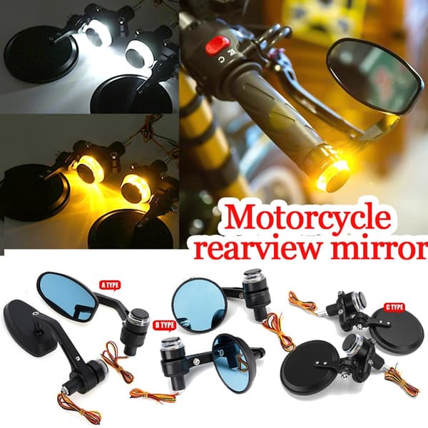 Motorcykelstyre ände Backspeglar B
