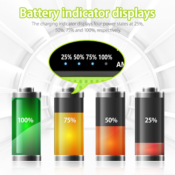 4000 mAh kampiradio aurinkokennolla ja virtapankilla green