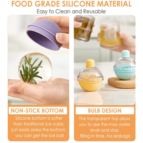 Summer Creative DIY Frozen Ice Ball Form blue 6.7*6.7*8 cm