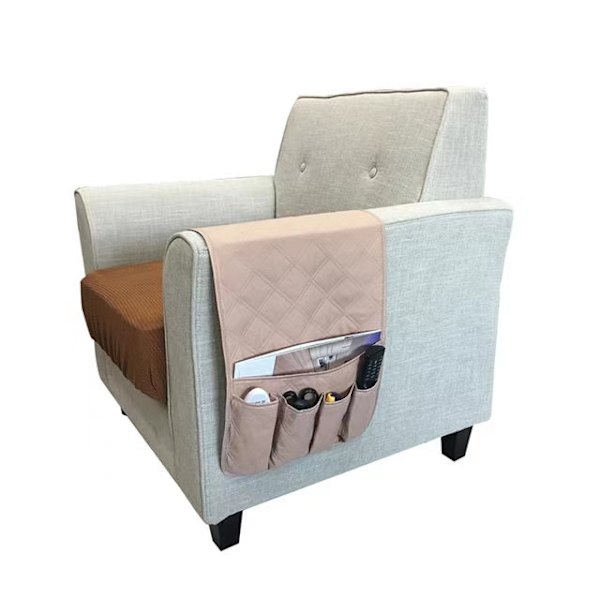 5 tasku sohvan organizer coffee color