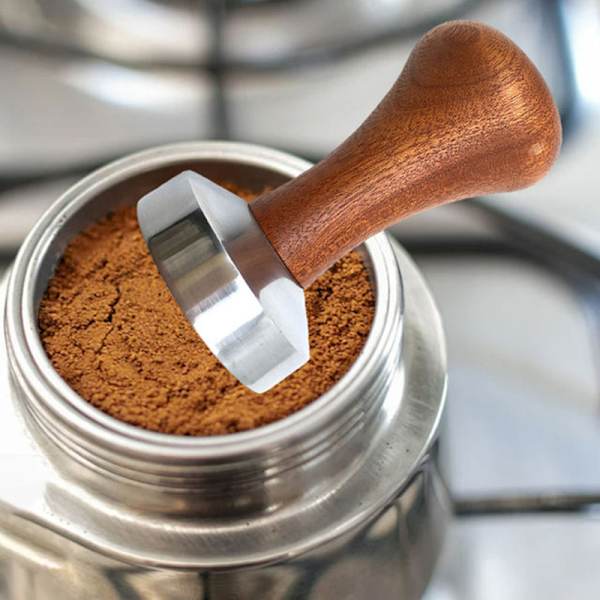 Kaffebönmaskin med hammare med trähandtag 58mm