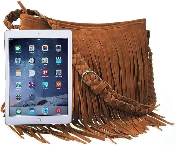 Mocka Fringe Tassel Messenger Bag Dam