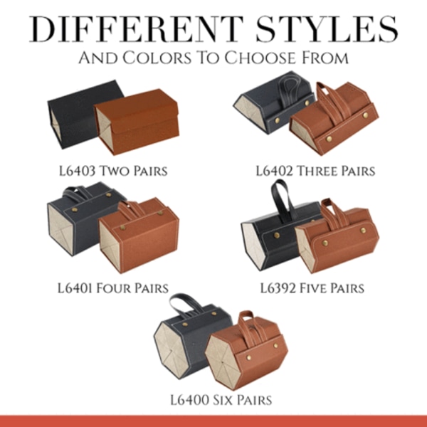 Aurinkolasit Organizer Taitettava Multi-Slot Silmälasien säilytys brown 2 pairs