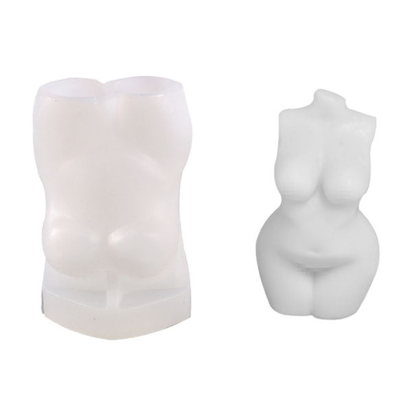 3D Body Candle Silikon Form Ice Cube Maker