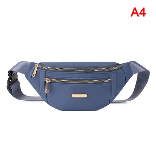 Sport midjepaket kvinnor Crossbody plånbok bälte Resetelefonväsk - spot-myynti Blue