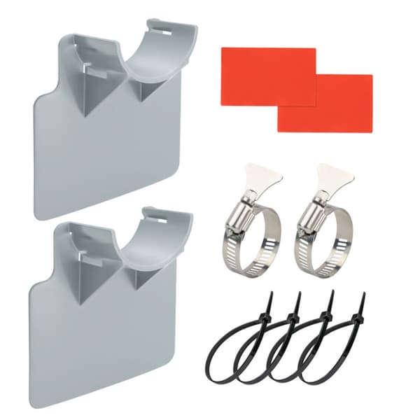 Rörstativ för simbassäng grey 2pcs