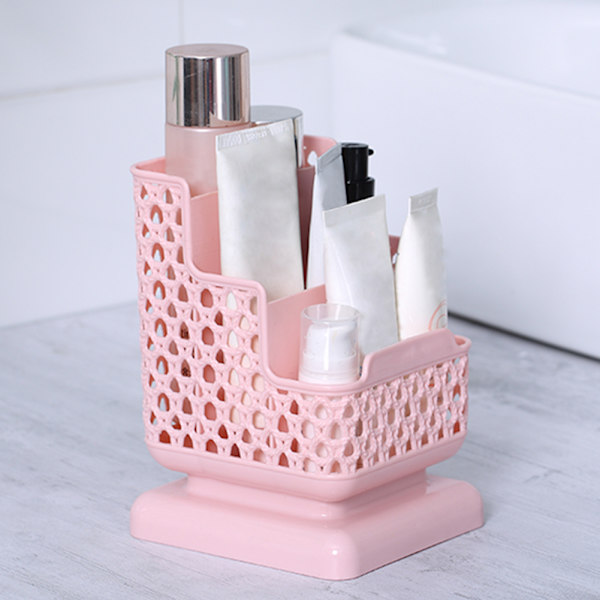 kreativ förvaringslåda för skrivbordet hemma pink