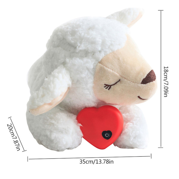 Hvalpe adfærdstræningslegetøj Plys kæledyr Komfortabel Snuggle white sheep