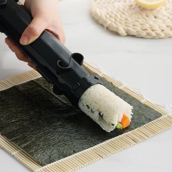 Ny Sushi Making Machine Japansk Roller Rice Form Køkken Sushi Making Tools Yellow