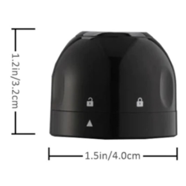 Silikonförseglad propp Wine Champagne Bottles Sealer Cap black 3pcs