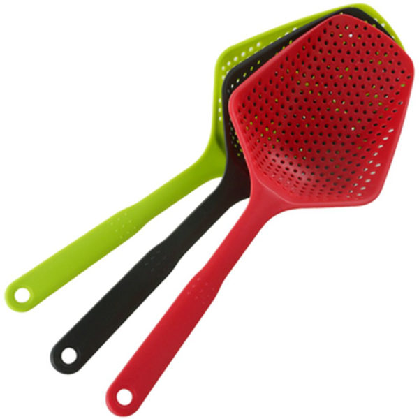 Ympäristöystävällinen ruoanlaittolapiot Siivilä Scoop Nylon Spoon red 34.5*12.5*5.7cm