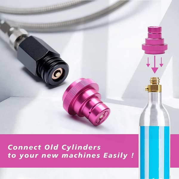 CO2 Quick Adapter Uppgraderad för Soda Water Bubbler