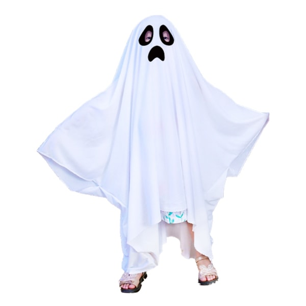 Cute Kids Halloween Horror Cloak Cape Anime No Face Cosplay Kostumer Fuldt sæt M Kids B As photo