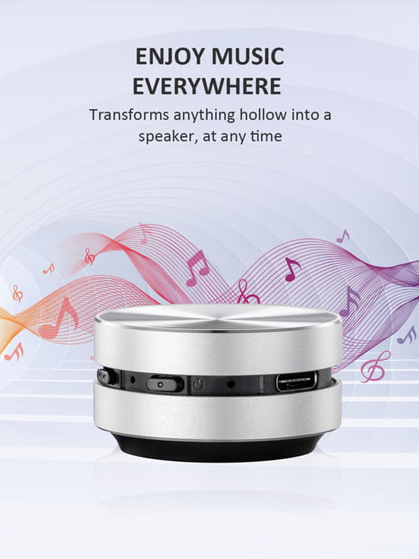 Bärbar Bluetooth Sound Box Humbird-högtalare silver