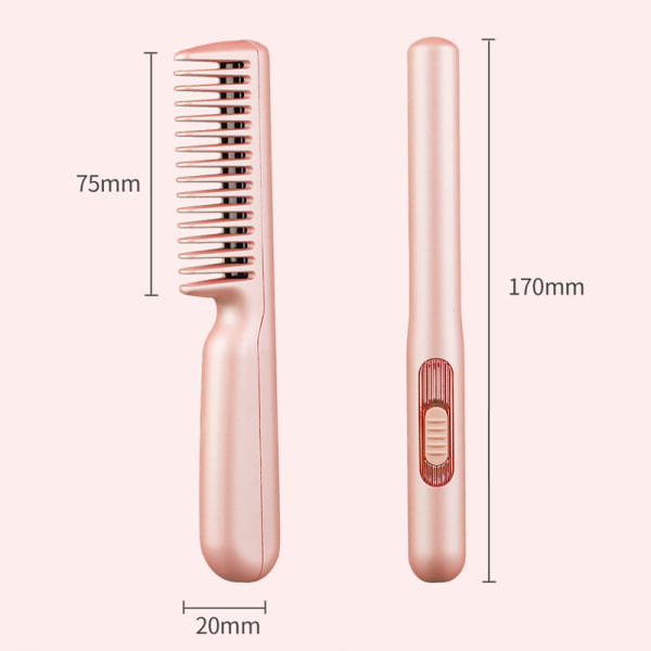 USB-kam hår lige korrugering Curling Styler green 20*170*75mm