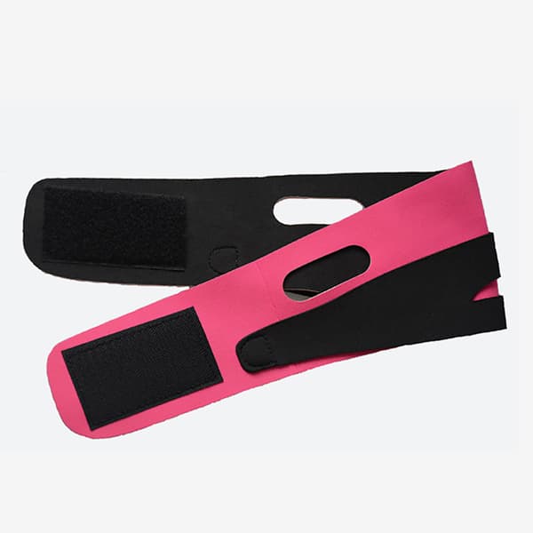Elastisk ansigtsslankende bandage V Line Face Shaper black+pink 60*12cm