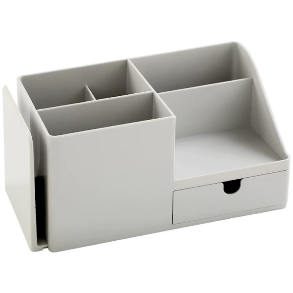 Skrivbordsförvaringsställ kontorsmaterial grey