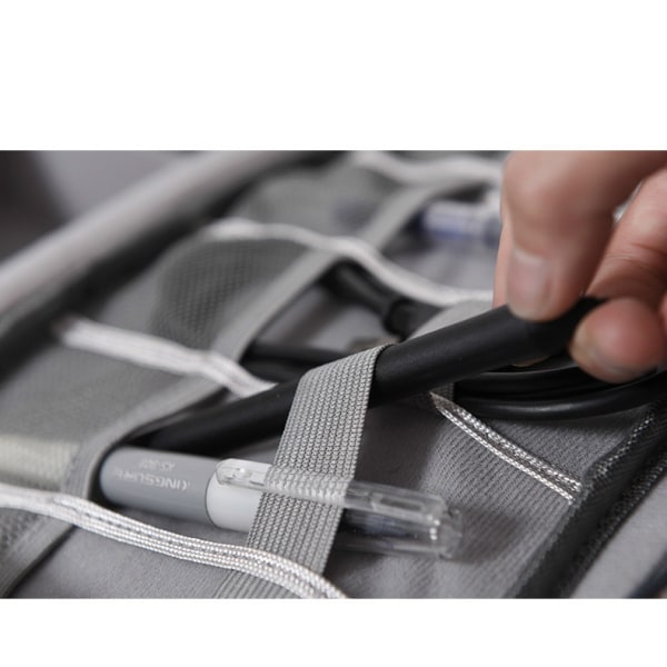 Bærbare kabel digitale opbevaringstasker Organizer USB-gadgets blue 24*10*18cm