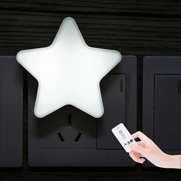 Star nattljus fjärrkontroll induktion white