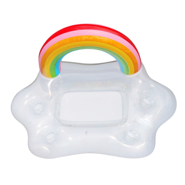 Uppblåsbar regnbåge moln bricka pool 1pc