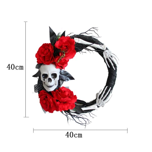 halloween skalle krans hängande 1pc