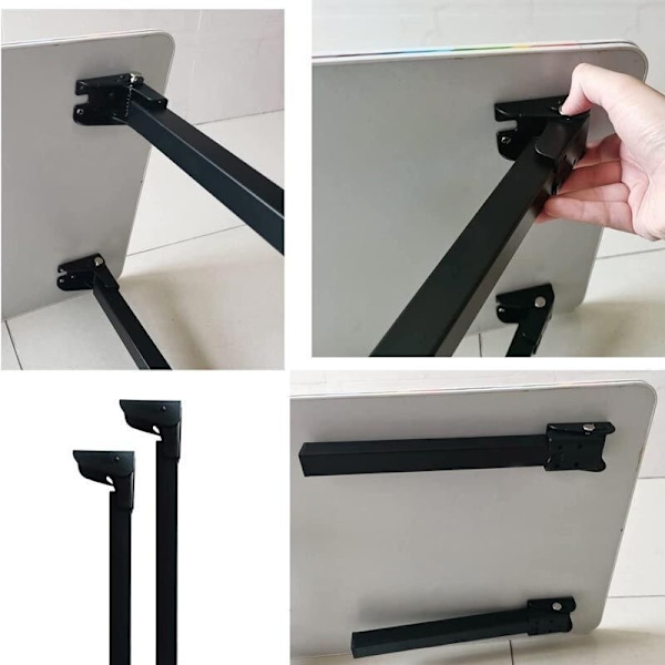 1kpl Pöydän taitettavat tukijalat Metalliset sängynjalat Sohvapöydän jalat Sohvan jalat 40cm