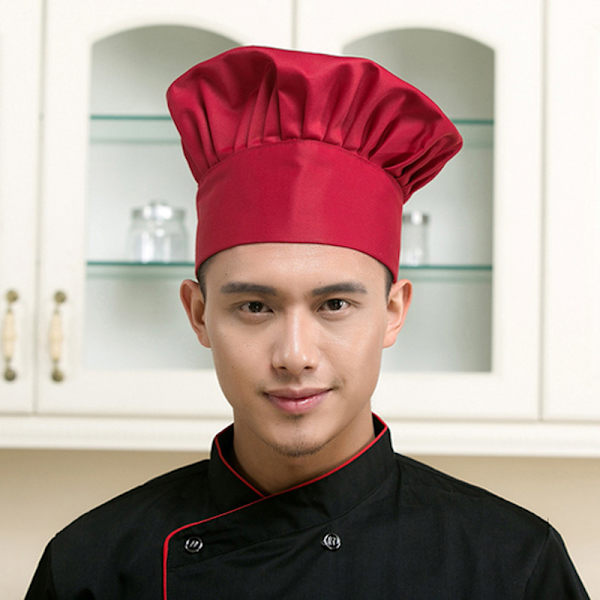 Säädettävä Cook Ravintolat Catering Elastinen cap white