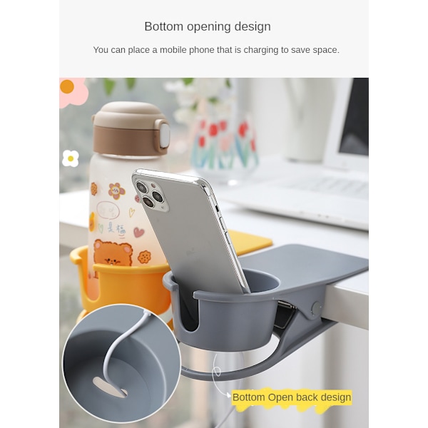 Mugghållare för kaffedryck Desktopförvaring gray 19.8*10*4.5cm