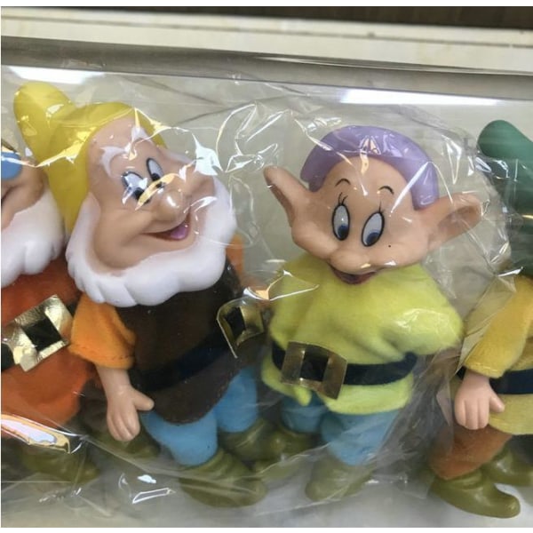 Lumikki ja seitsemän kääpiötä toimintahahmolelut PVC-nuket colorful 7pcs