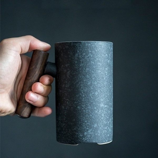 tekopp kaffe keramisk kopp orange 300 ml
