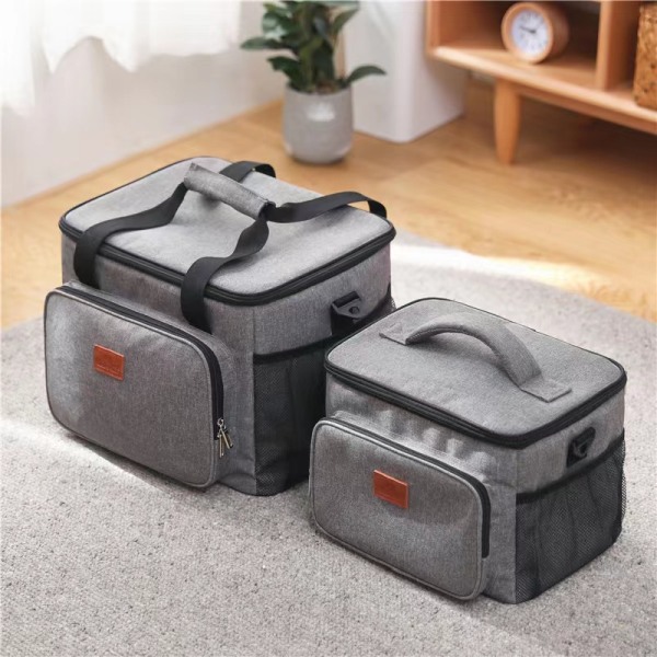 15L/25L isolerad bärbar soft Cooler-kylmatsäck gray small