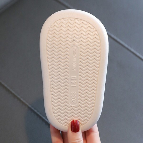 Baby bomullstofflor Vinter Barn vattentäta hemtofflor för flickor tecknad strawberry (thick) 26-27 (inner 17cm)