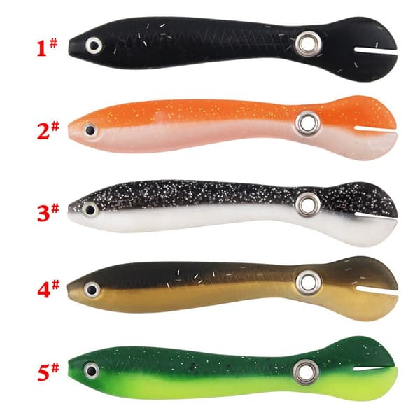 5 STK/10 STK Blødt Bionic Fiskeri Lure Bionic Loach 10 cm Havfiskeri tilbehør 5pcs