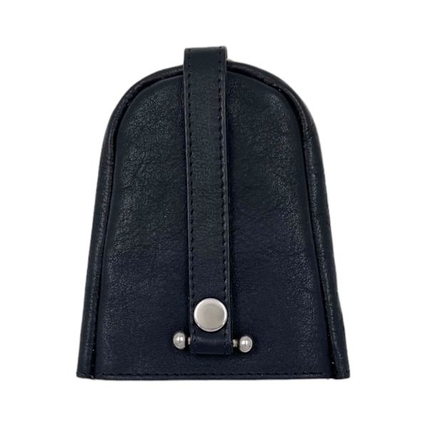 Nyckelhållare i äkta läder, svensk design, rymlig Svart