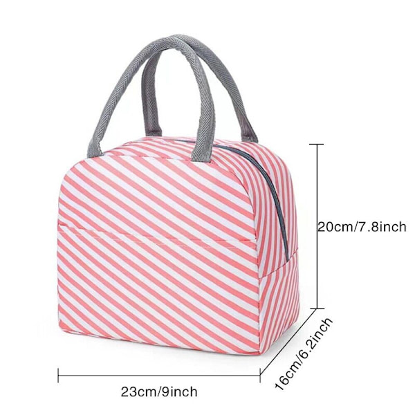 Lunchbox Förvaringsväska Cooler Skol Picknick Handväskor Lunchbox Thermal Bag flamingo