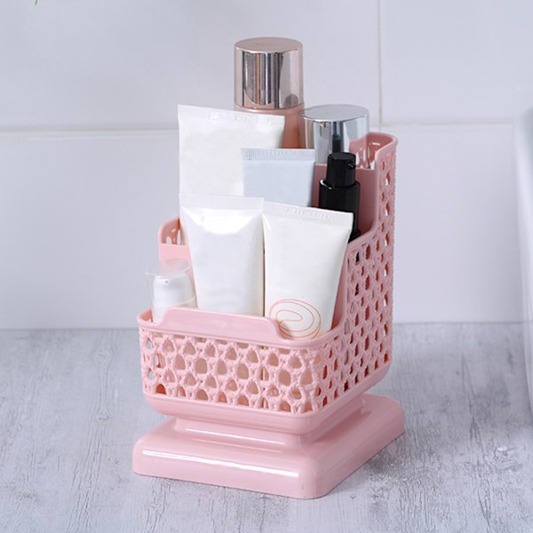 kreativ förvaringslåda för skrivbordet hemma pink