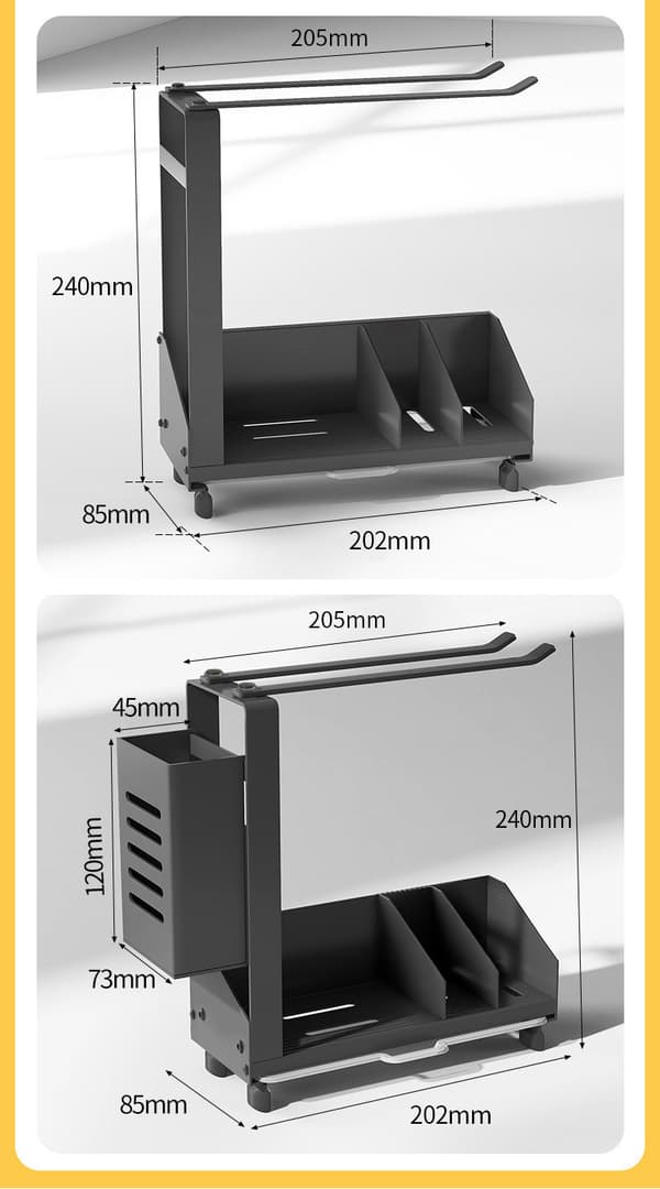 Tyhjennysteline Varastointialtaan organizer black small