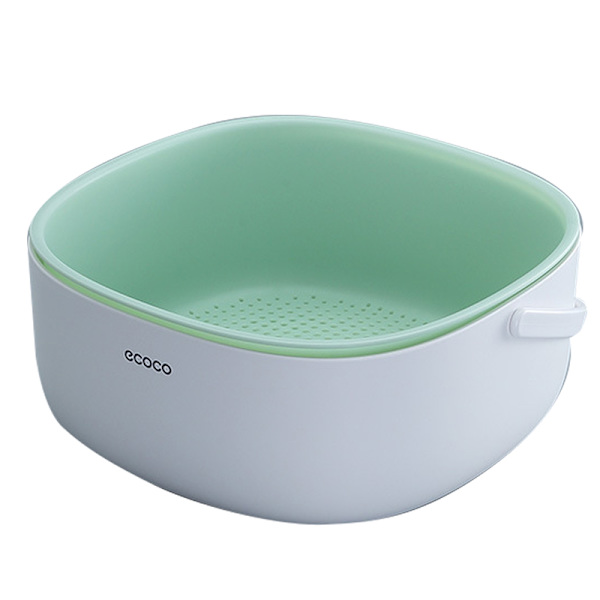 Frukt och grönsaker dränera korg köksredskap green big