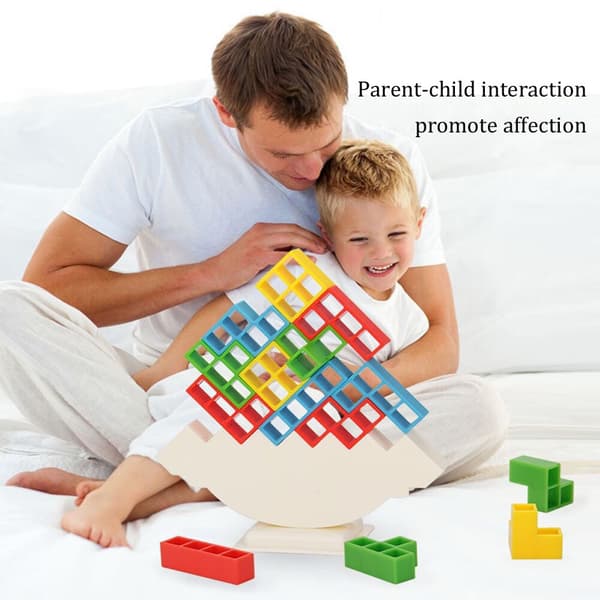 Tetris staplingsblock Balanspusselbräda Pedagogiska leksaker 1pc