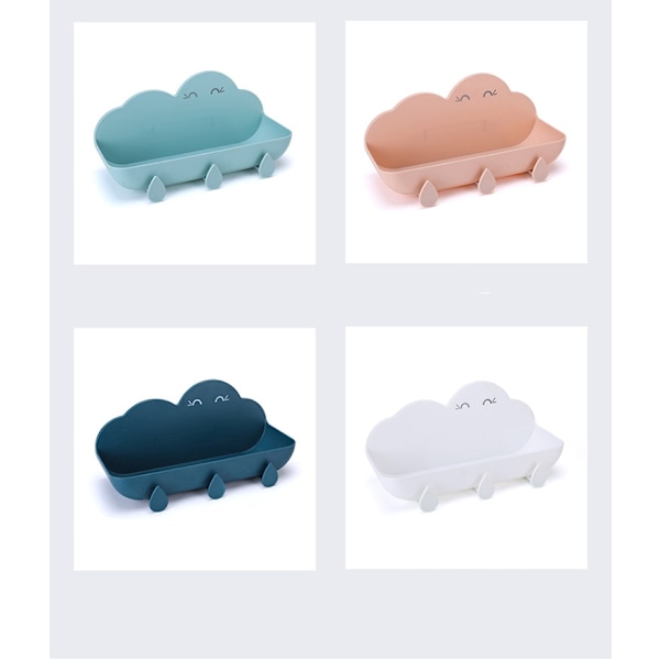Väggmonterat köksställ för badrumsförvaring light blue
