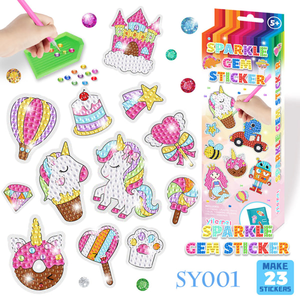 Big Gem Diamond Painting Stickers18-25st DIY Stickers SY002 21pcs