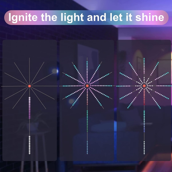 Lampor LED Strip Musik Färgbyte fjärrkontroll colorful 11 pcs