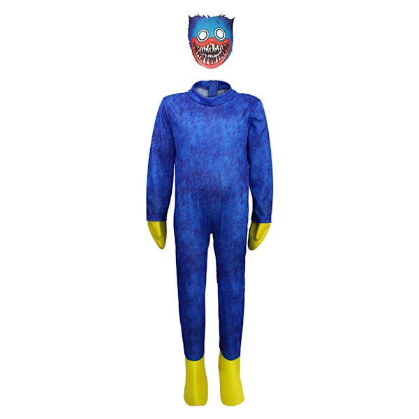 Poppy Cosplay Jumpsuit Overall Anime Cosplay Kostymer blue 110cm