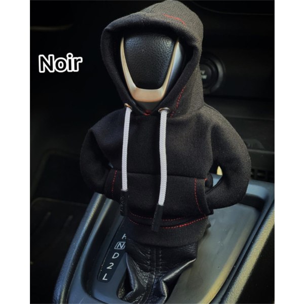 Hoodie Car Gear Shift Cover Mode Gearshift Hoodie Bil Gear Shift Knop Cover white
