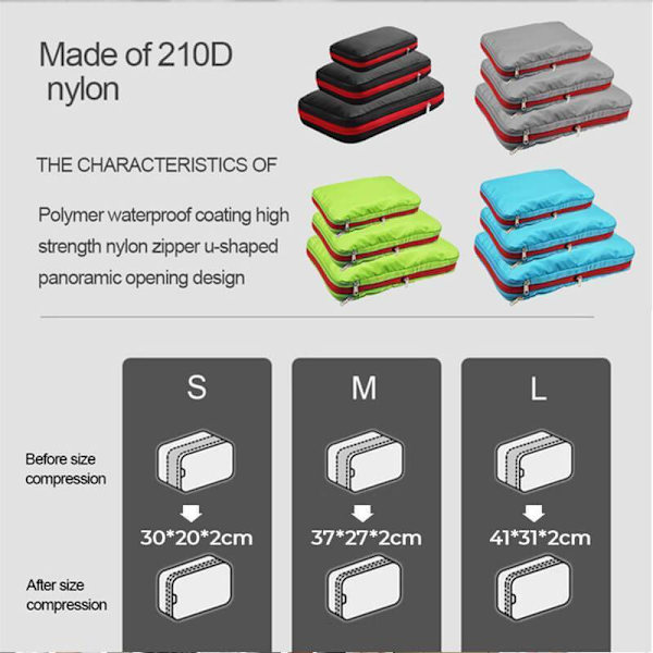 3-delad set Organizer gray