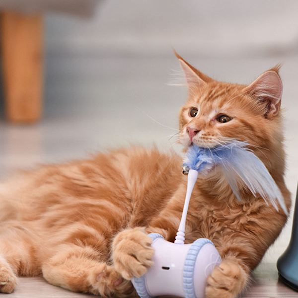 USB-opladning Pet Cat Feather Smart Funny Cat Legetøj gray 20*8.5*6.2cm