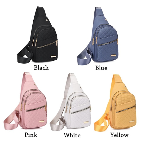 Liten Sling Ryggsekk for Dame Brystveske Svart blue