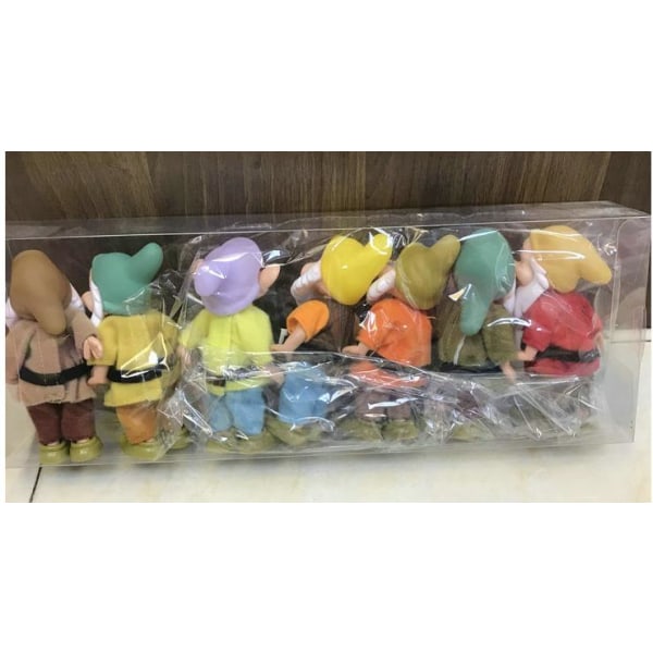 Lumikki ja seitsemän kääpiötä toimintahahmolelut PVC-nuket colorful 7pcs